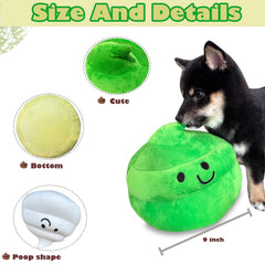 Yoholto Poop Plush Pillow green color for quirky flair