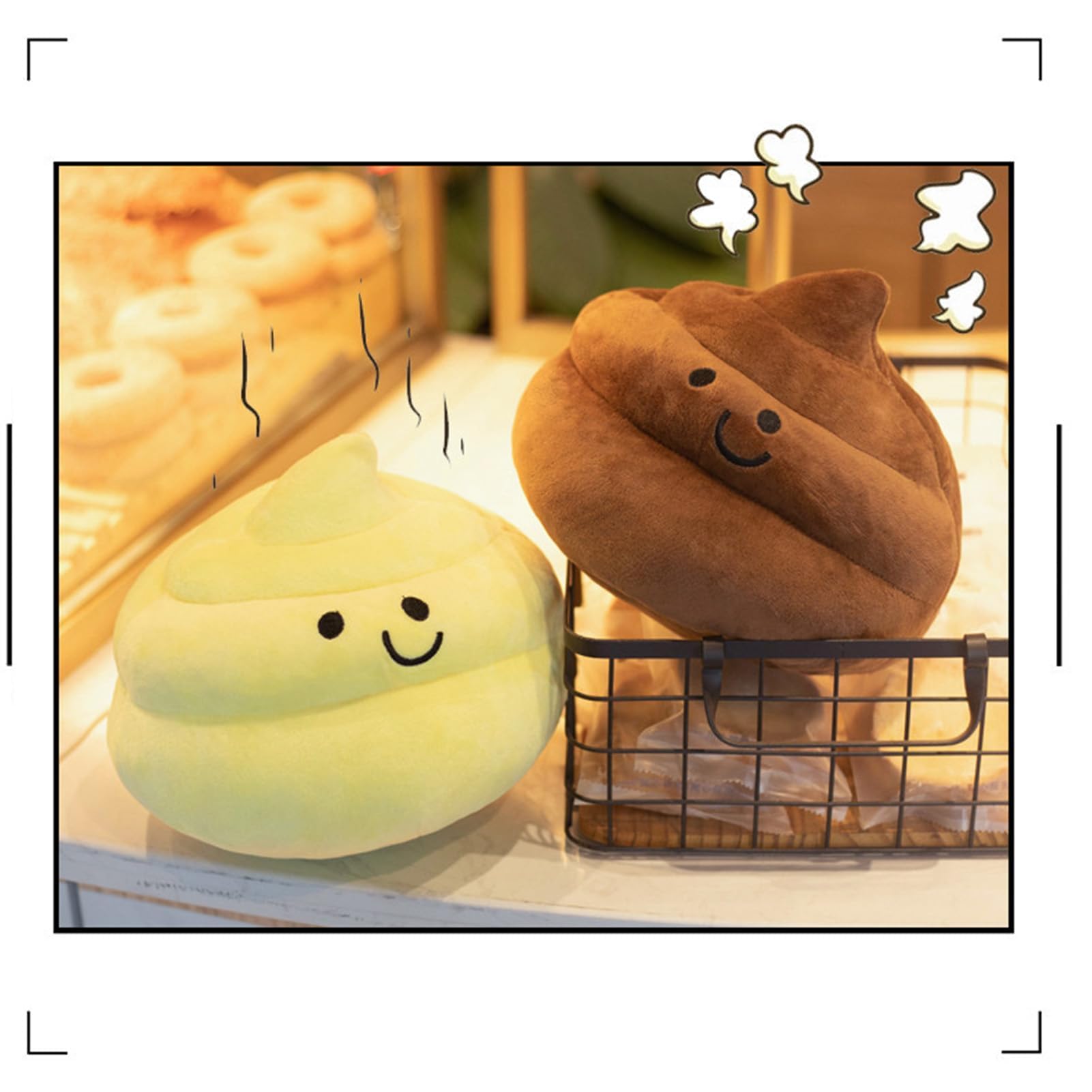 Yoholto Poop Plush Pillow soft plush texture for cozy comfort