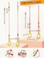 YOHOOLYO kids backyard swing setup for family fun and camping