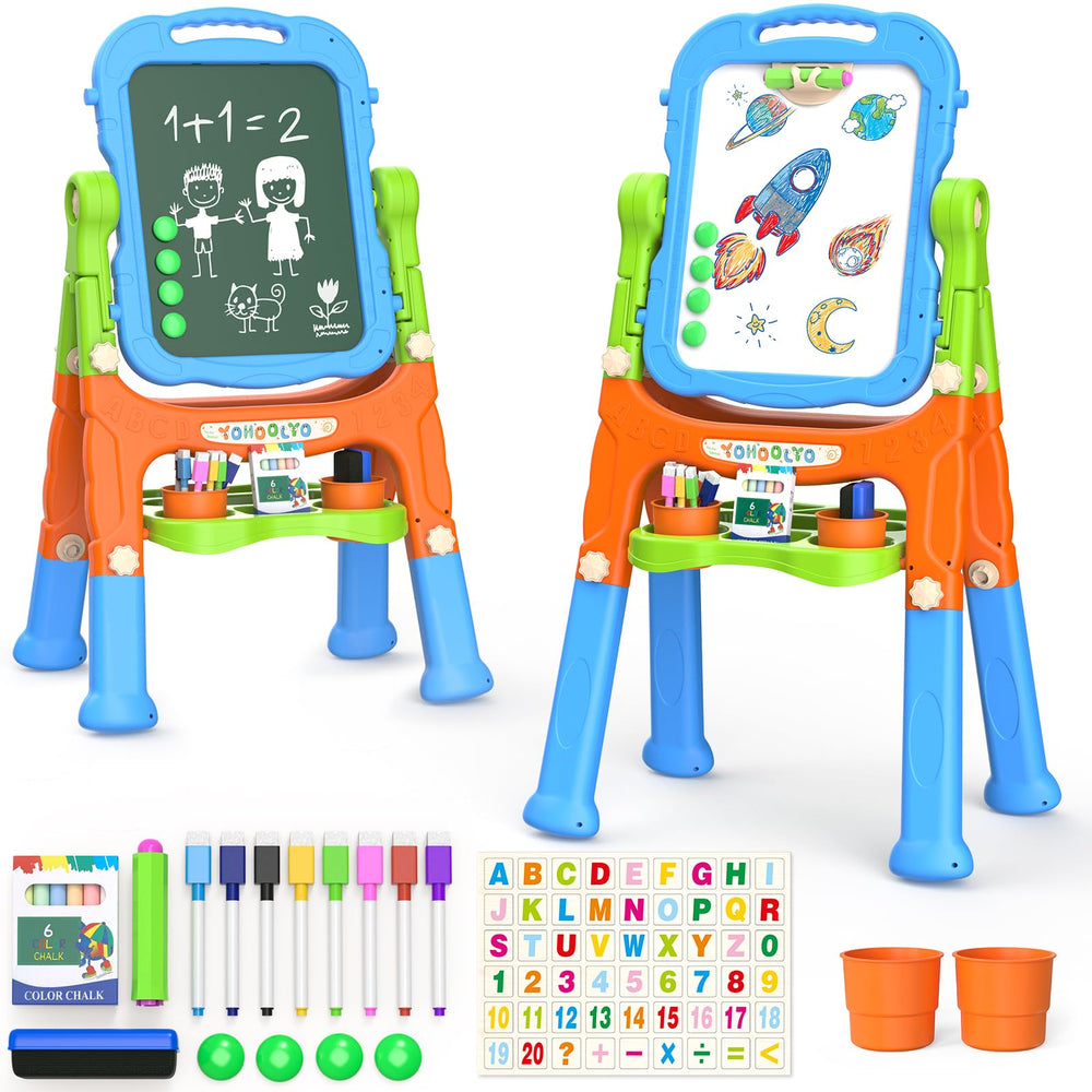 YOHOOLYO Kids Easel tabletop use for small-space art