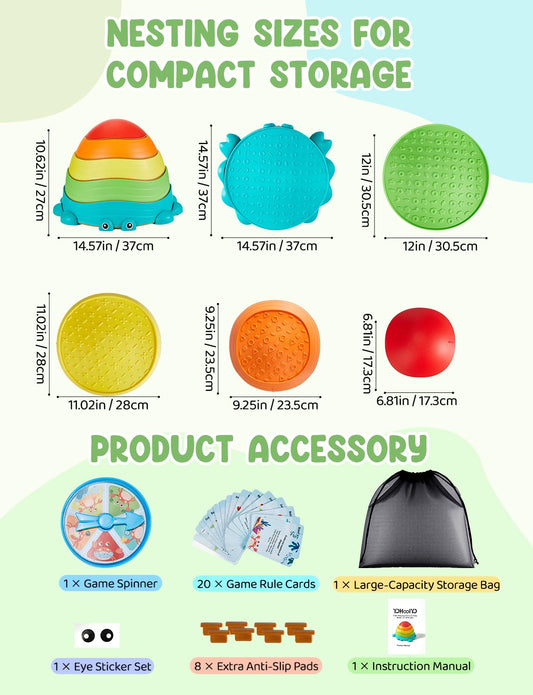 YOHOOLYO stepping stones non-slip textured tops improve grip for safe stepping