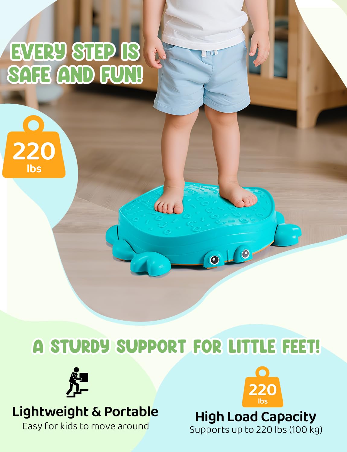 YOHOOLYO stepping stones storage bag keeps set neatly stored