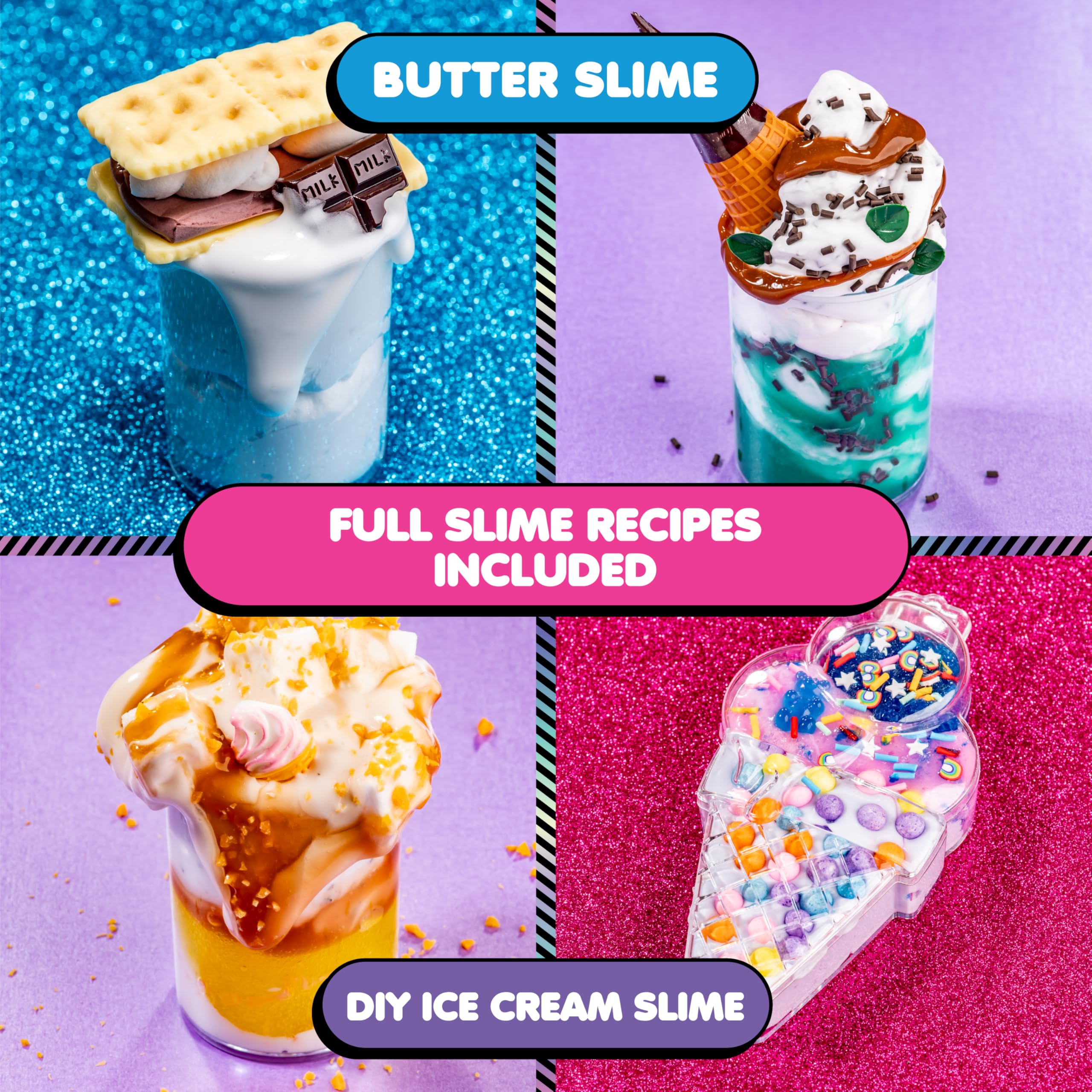 YOLO Attitude slime mixing tools and containers for tidy crafting sessions