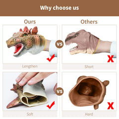 Yolococa dinosaur puppets gift-ready packaging ideal for holidays