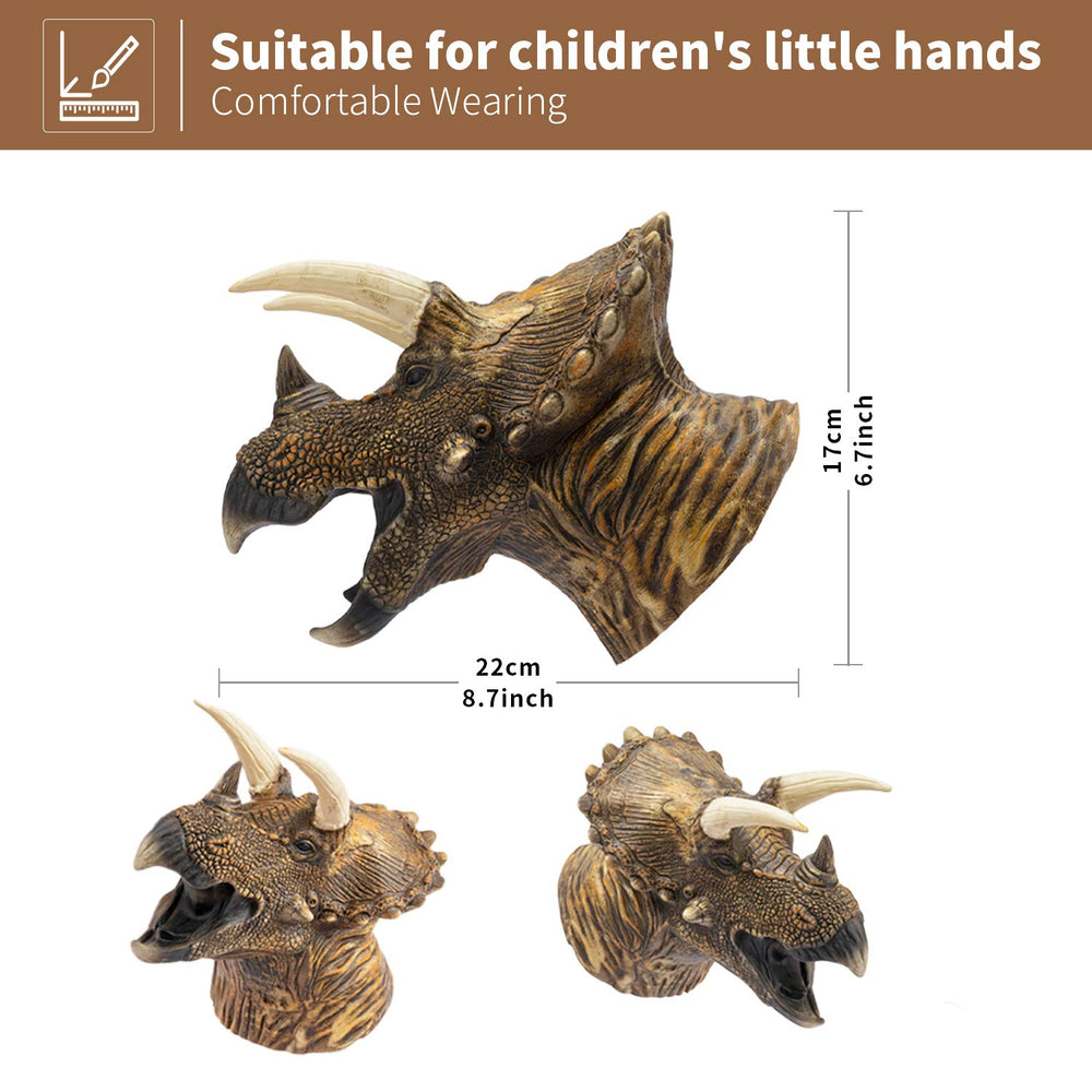 Yolococa hand puppet T-Rex detail enhances imaginative pretend play.