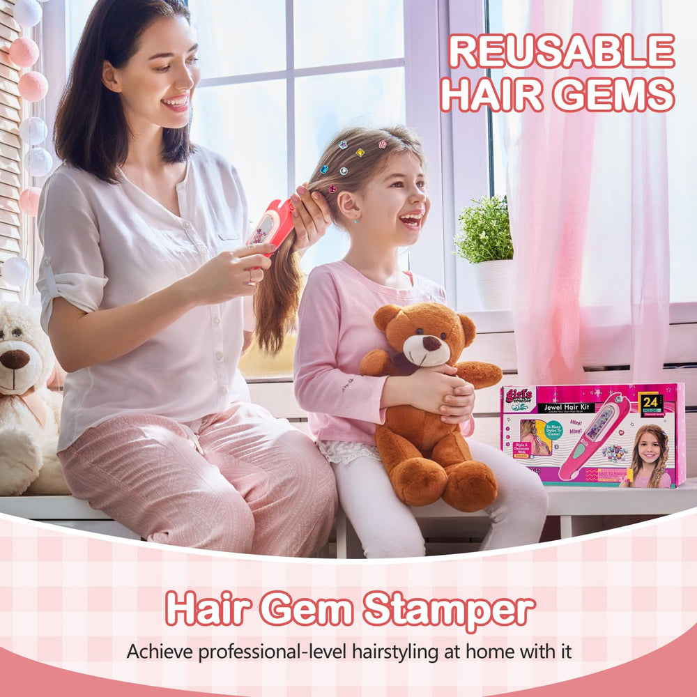 Yoloflix easy-press stamper demonstrates quick, precise gem placement.