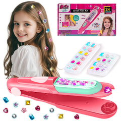 Yoloflix Hair Gem Stamper Kit closeup diamonds spark hairstyles