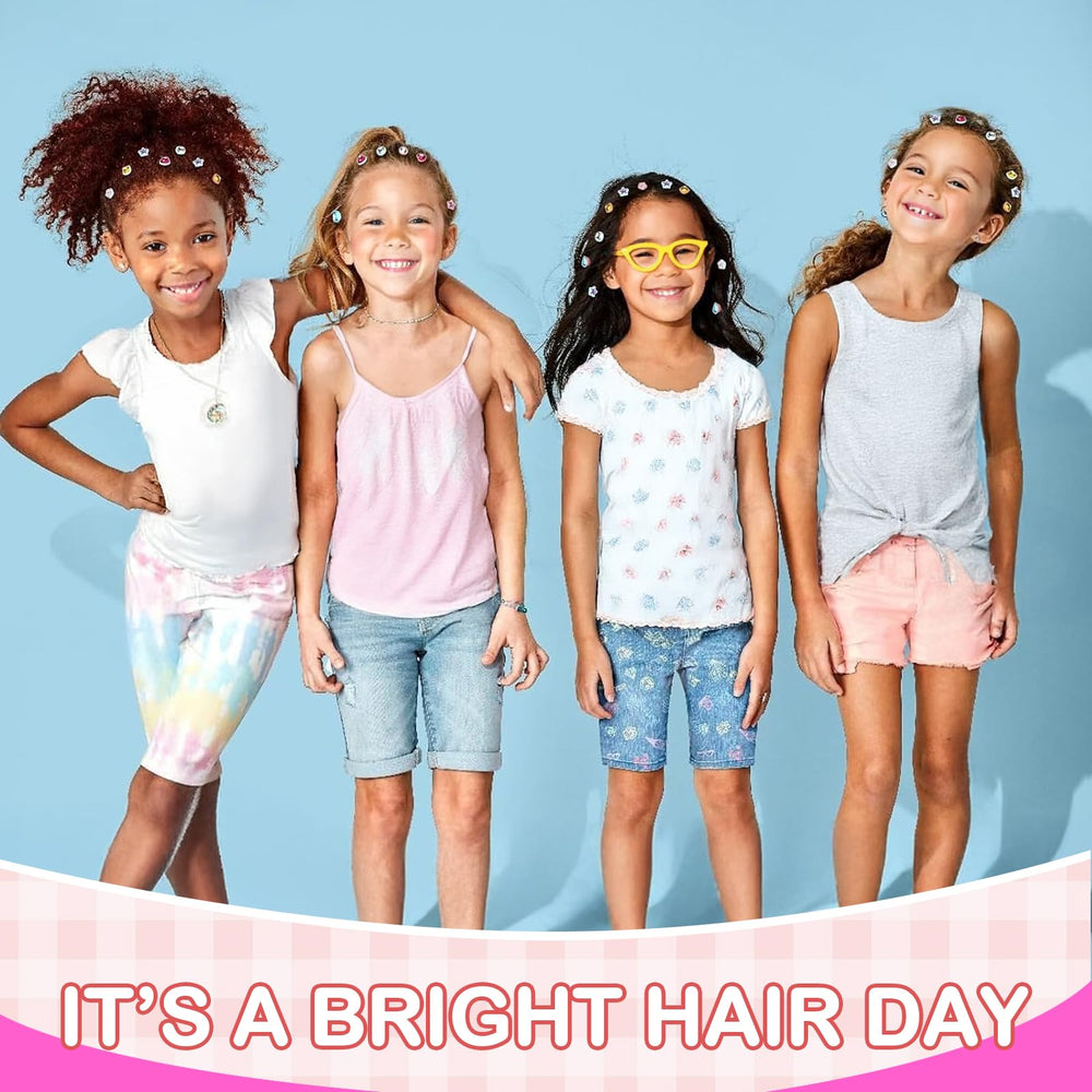 Yoloflix kid-friendly hair accessories ideal for at-home style sessions.