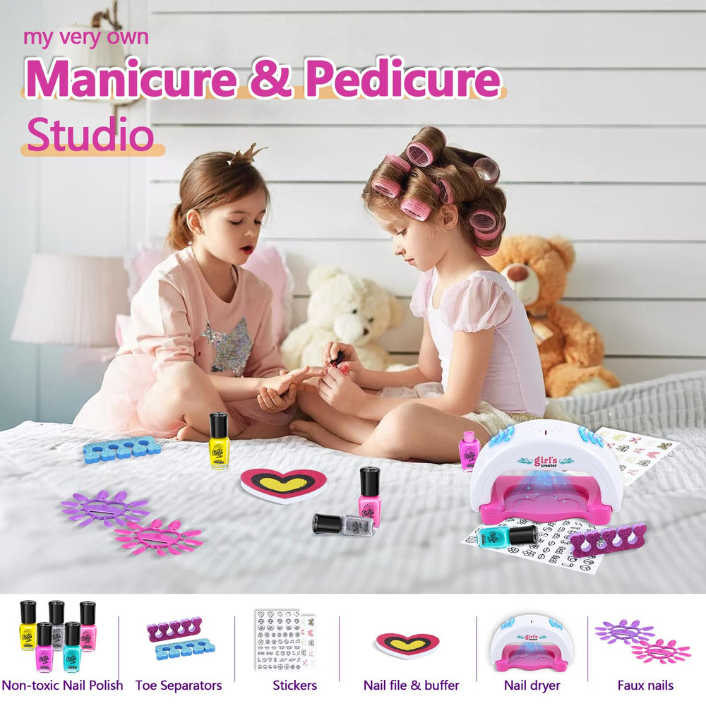 Yoloflix Kids Spa Kit nail polish studio set for creative at-home manicures.