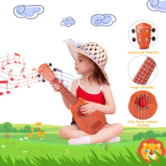 YOLOPARK 17-inch kids guitar back panel showing enhanced resonance