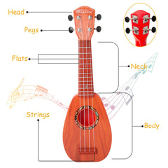 YOLOPARK 17-inch guitar with strap included enables portable practice