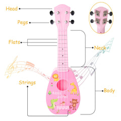 YOLOPARK 17-inch pink strap and tuning dials enable quick setup and play
