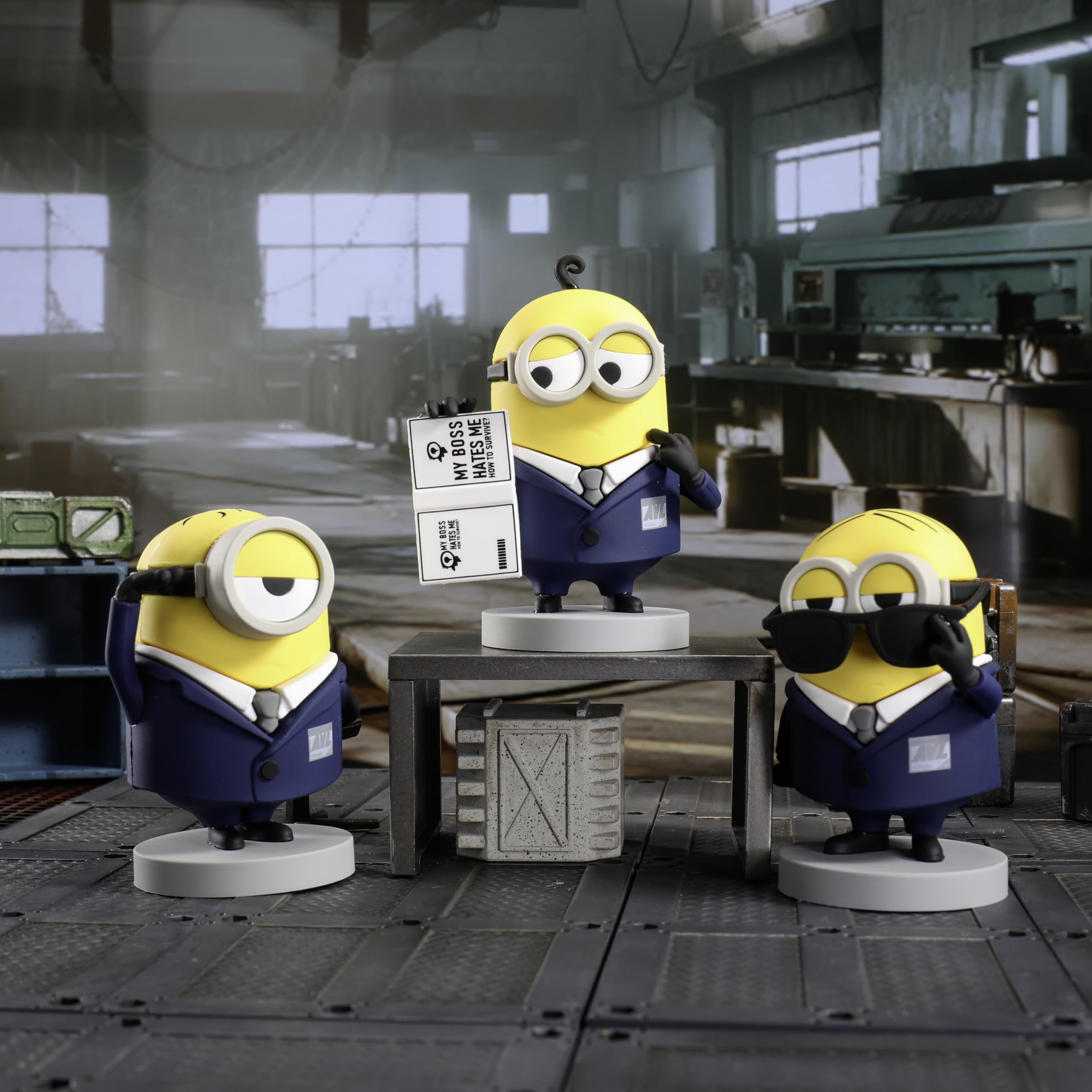 YOLOPARK Despicable Me 4 Agent collection display for a playful mini gallery.