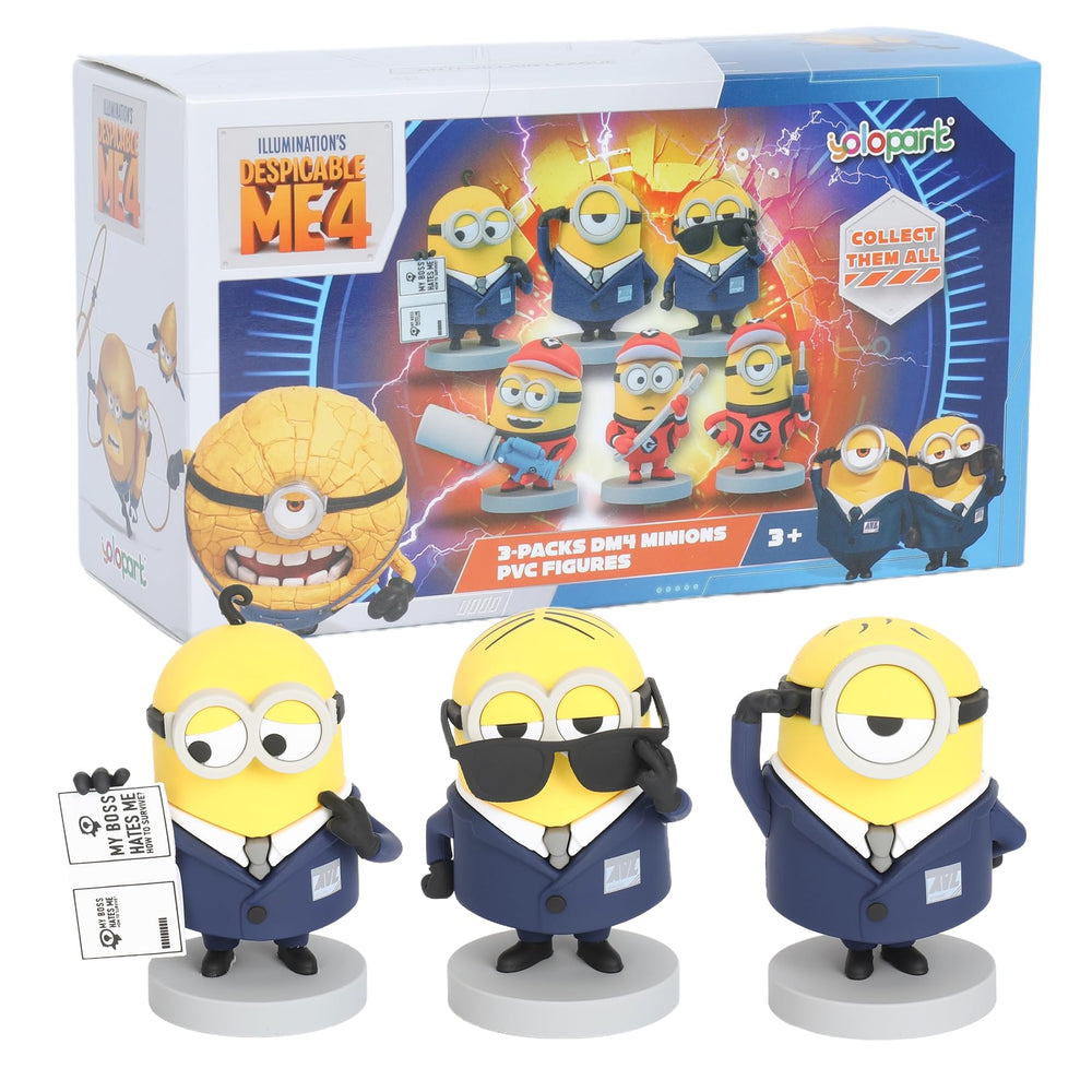 YOLOPARK Despicable Me 4 Agent Dave figure for desk display and collection.