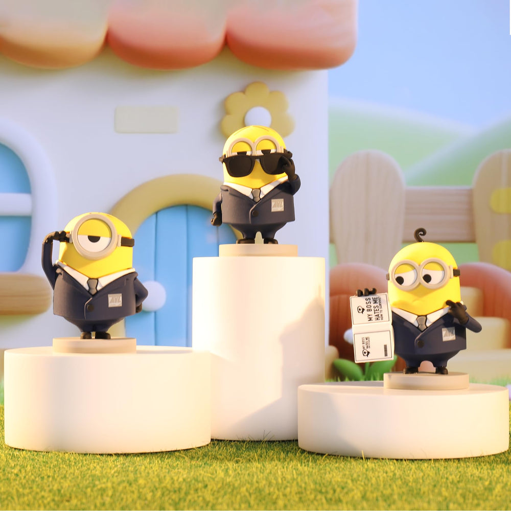 YOLOPARK Despicable Me 4 Agent Jerry figure ideal for shelf decor.