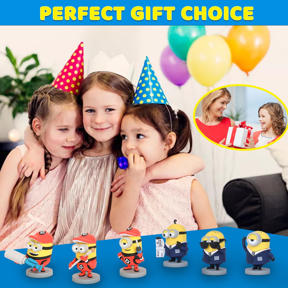 YOLOPARK Despicable Me 4 minions make a gift-ready display.