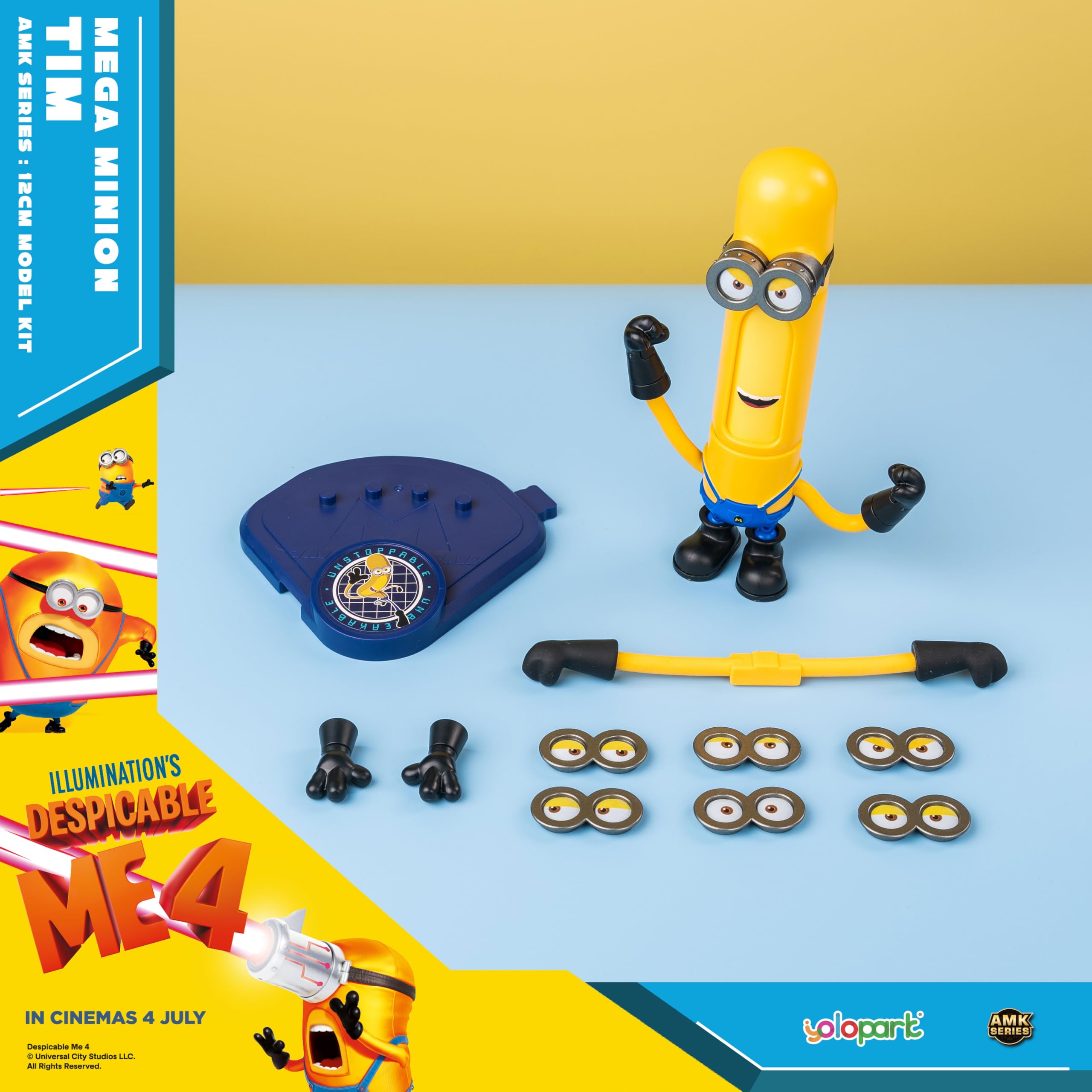 Includes replacement eyes mouths and hands for quick customization.