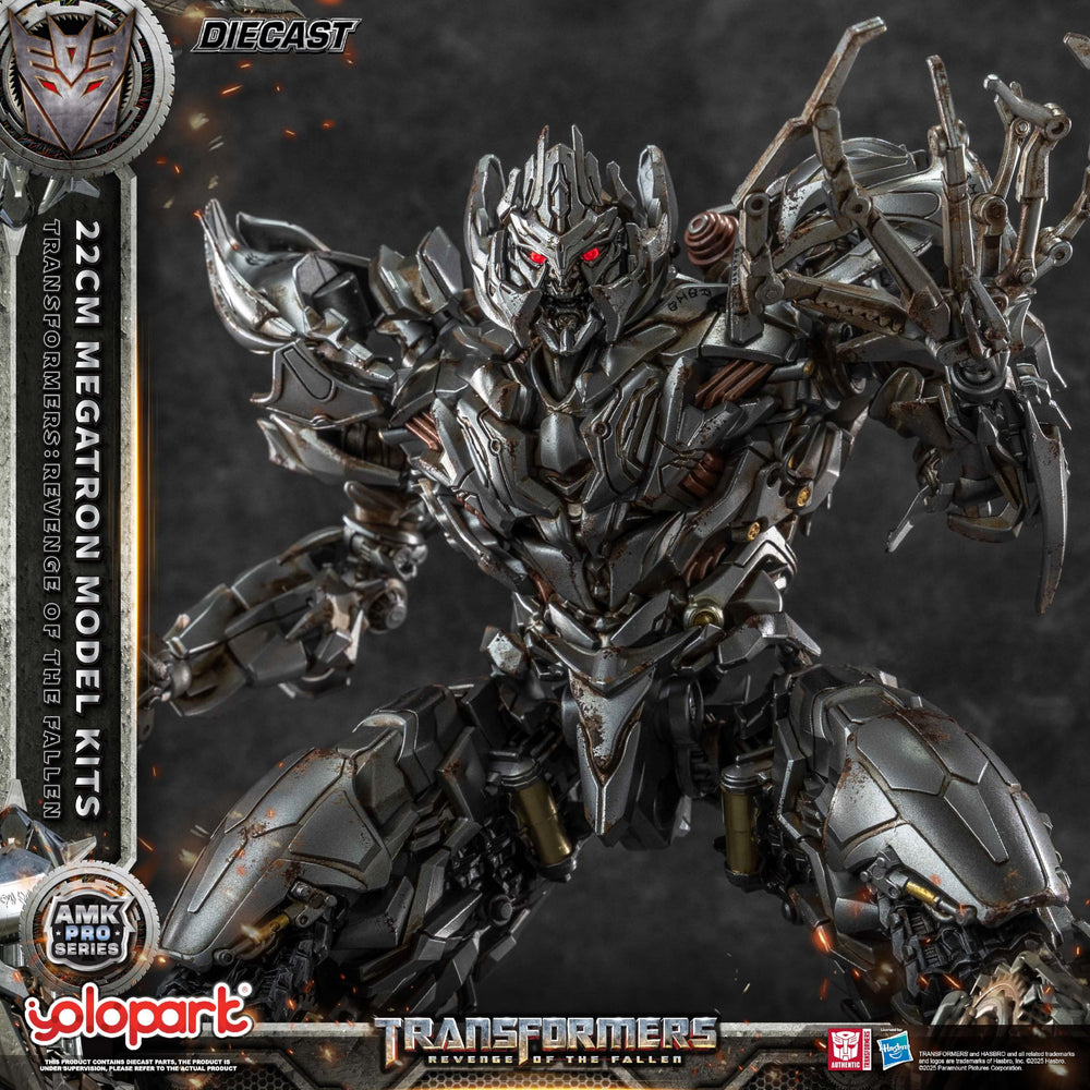 YOLOPARK Megatron diecast metallic finish with weathered look