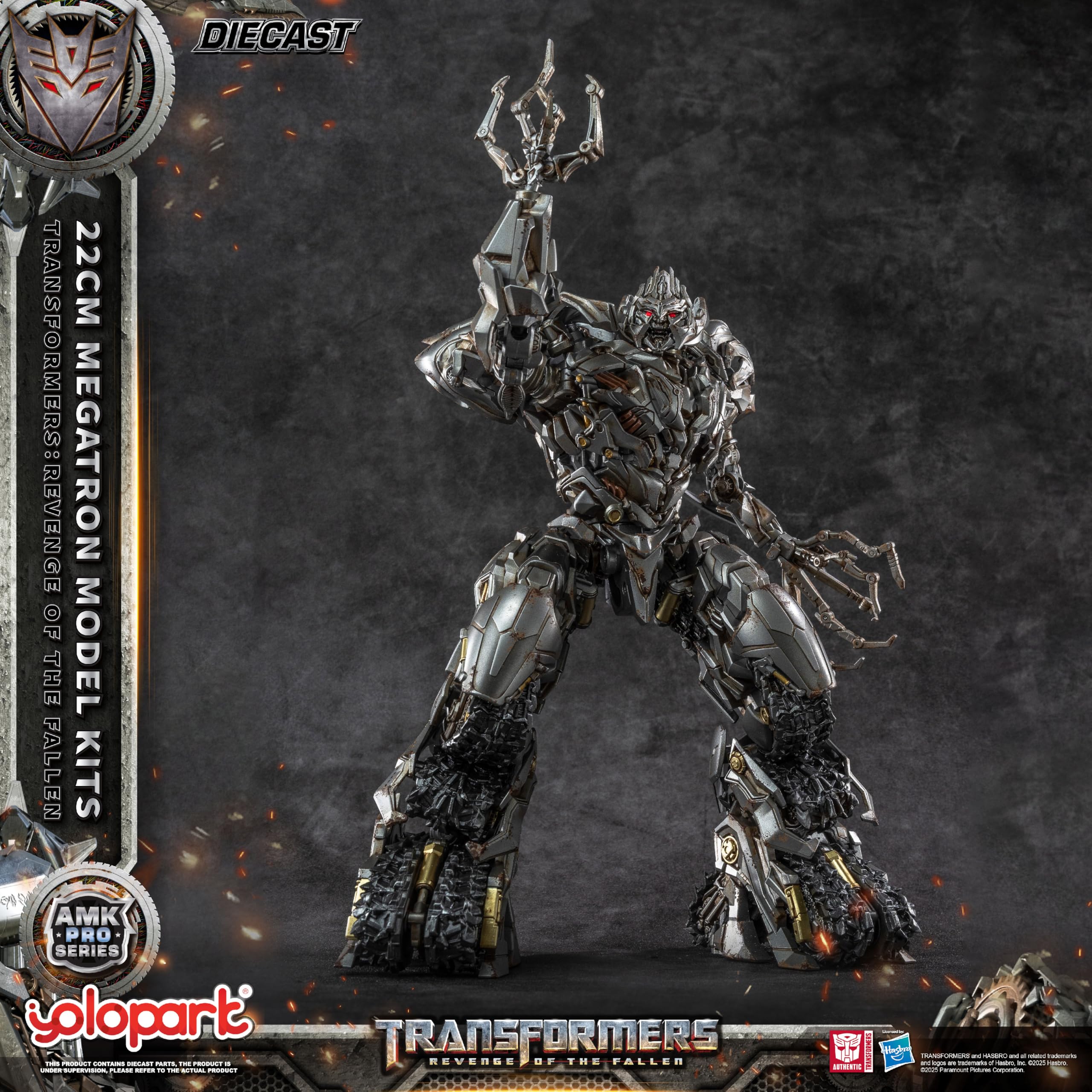 YOLOPARK Megatron 8.66 inch height figure on shelf