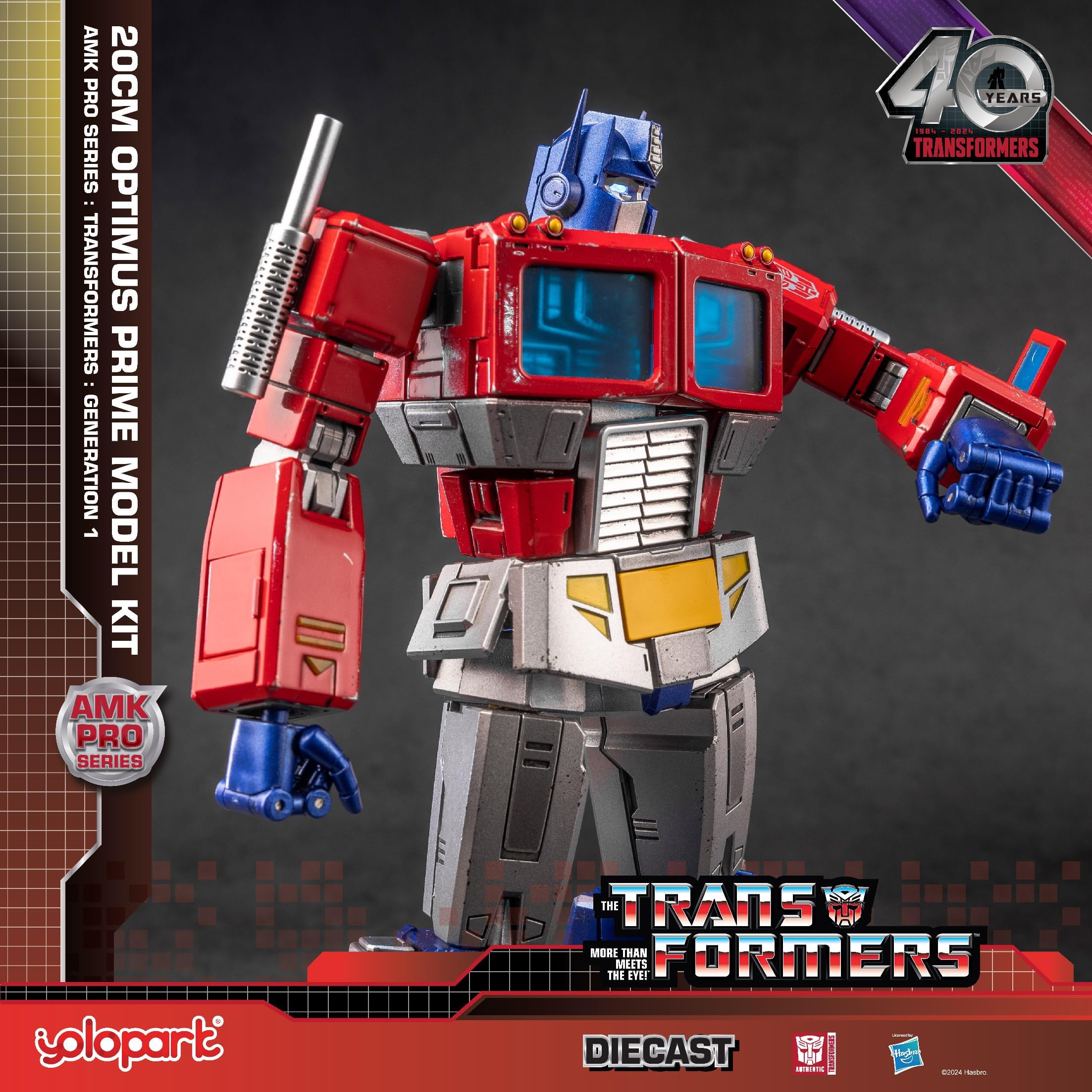 YOLOPARK Optimus Prime highly articulated figure with 35 joints