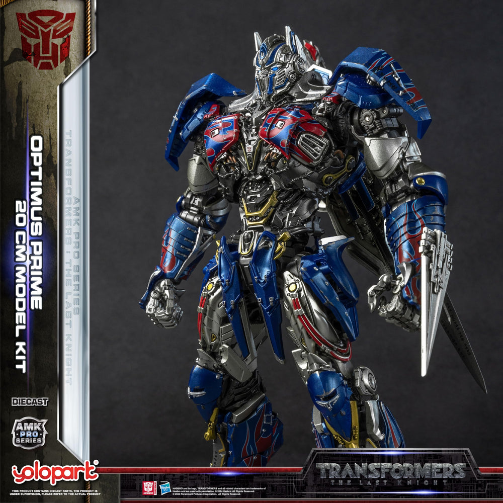YOLOPARK Optimus Prime diecast detail close-up showing premium craftsmanship for collectors