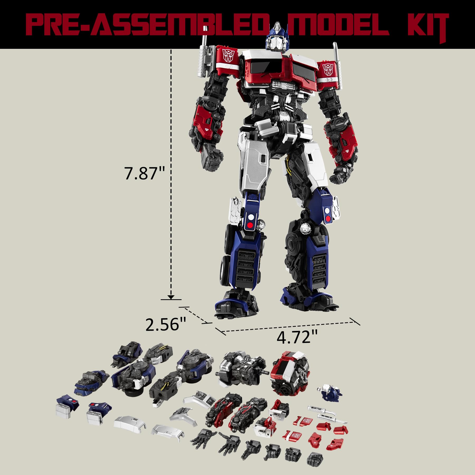 Interchangeable hands and Energon weapons enable versatile posing and play