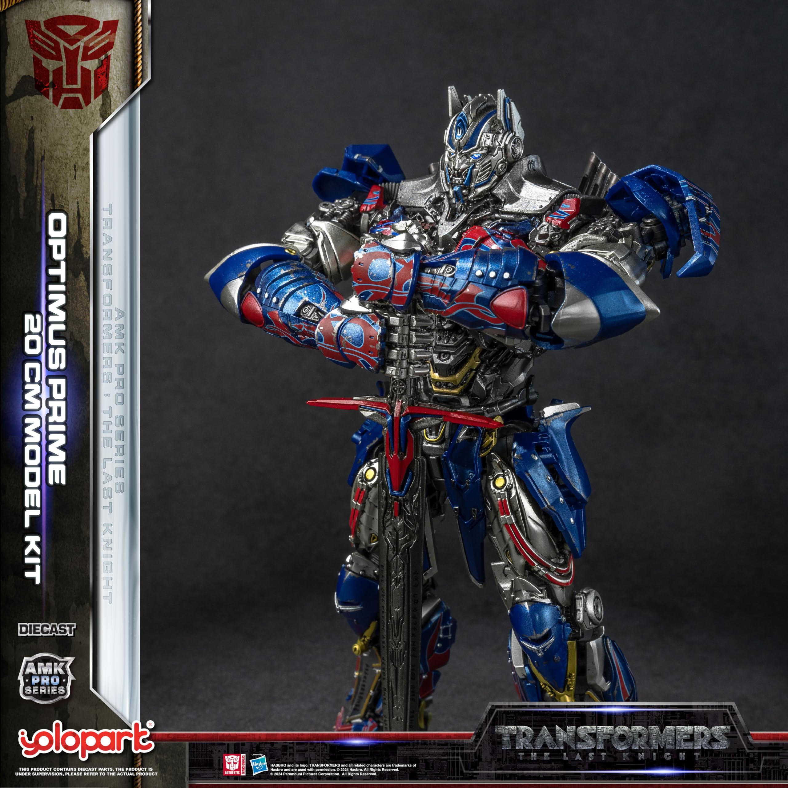 YOLOPARK Optimus Prime LED eyes with magnetic control for dramatic lighting