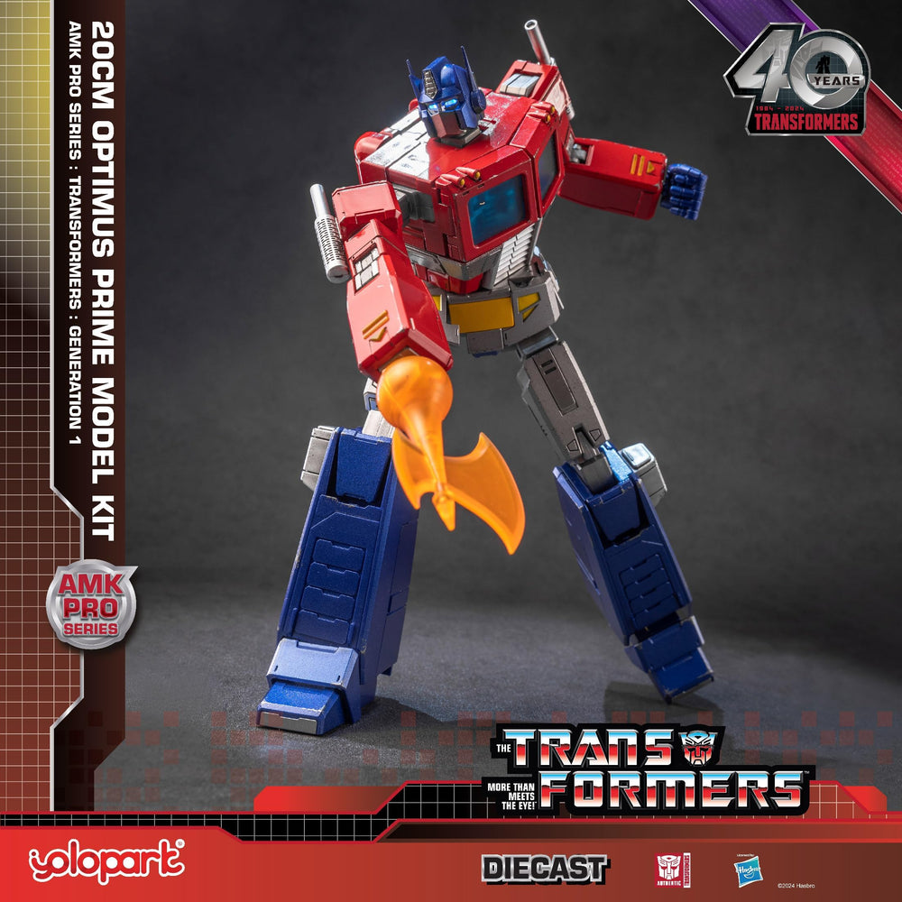 YOLOPARK Optimus Prime with upgraded weapons for dynamic posing