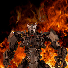 YOLOPARK Scourge articulated joints enable smooth 360-degree head rotation and wide leg range.