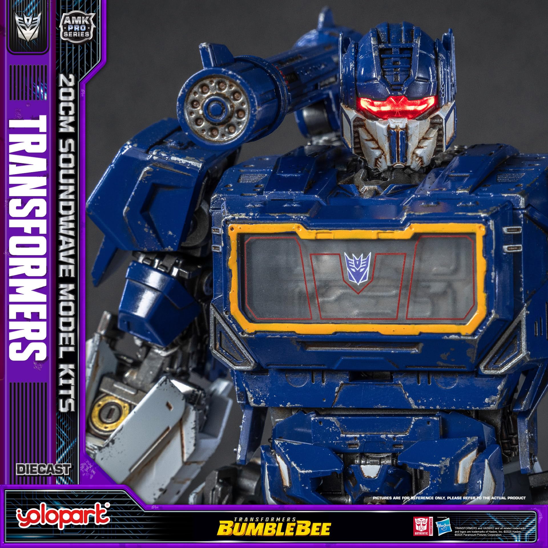 YOLOPARK Energon base provides stable, dramatic display support