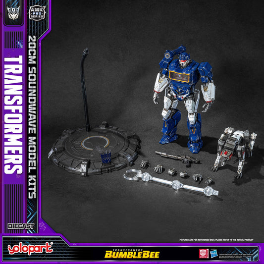 YOLOPARK Ravage figure paired with Soundwave for dynamic display scenes
