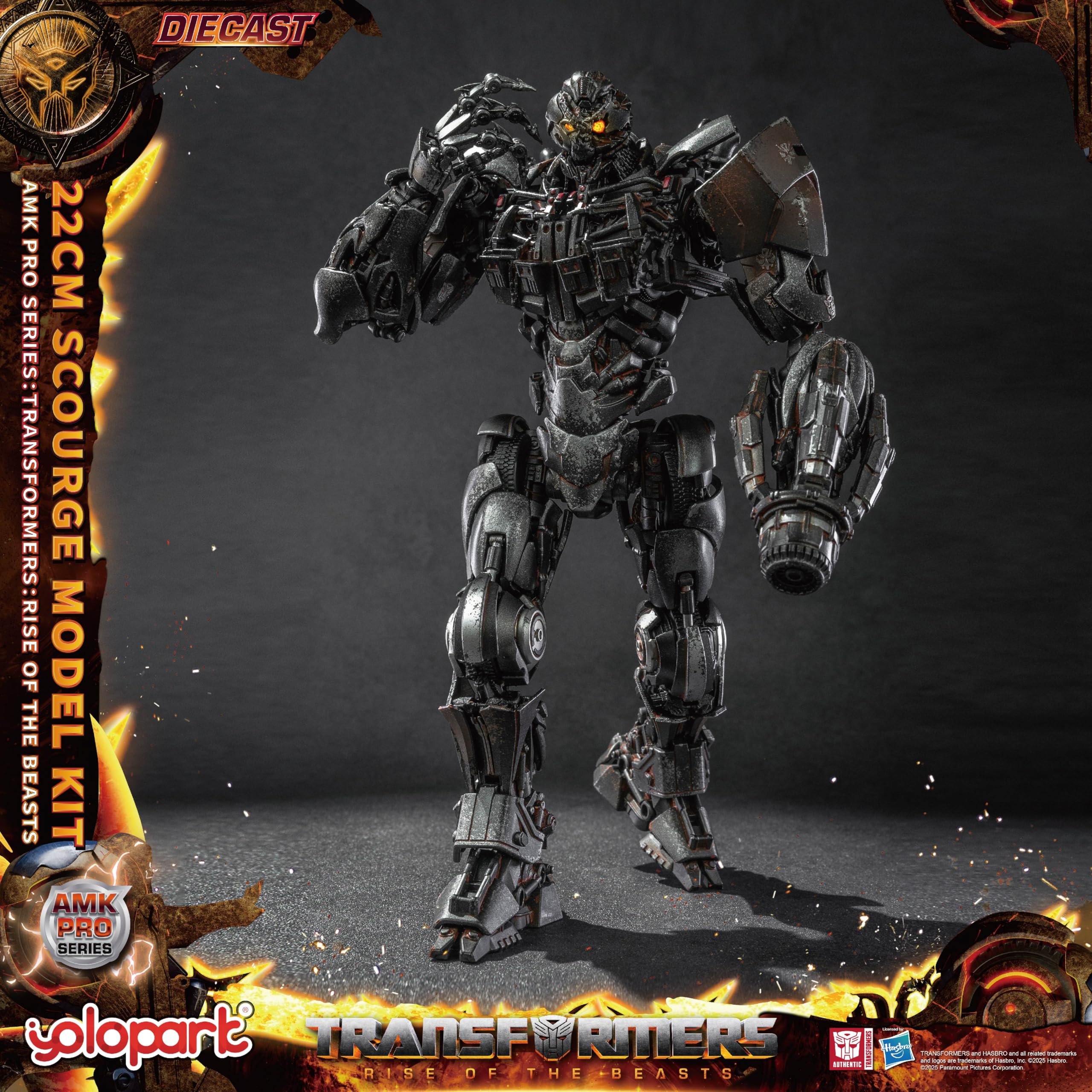 YOLOPARK AMK PRO Scourge interchangeable face option for expression variety