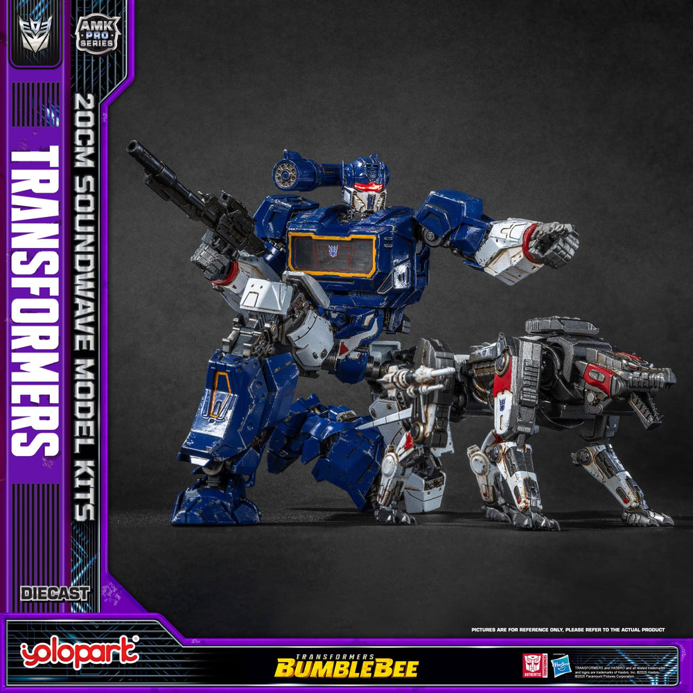 YOLOPARK AMK PRO LED lighting weapon pack for Soundwave action scenes