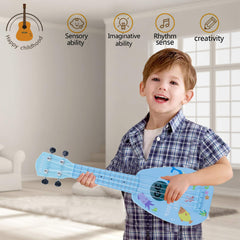 Open tuning keys and bridge on YOLOPARK guitar support accurate notes for beginners