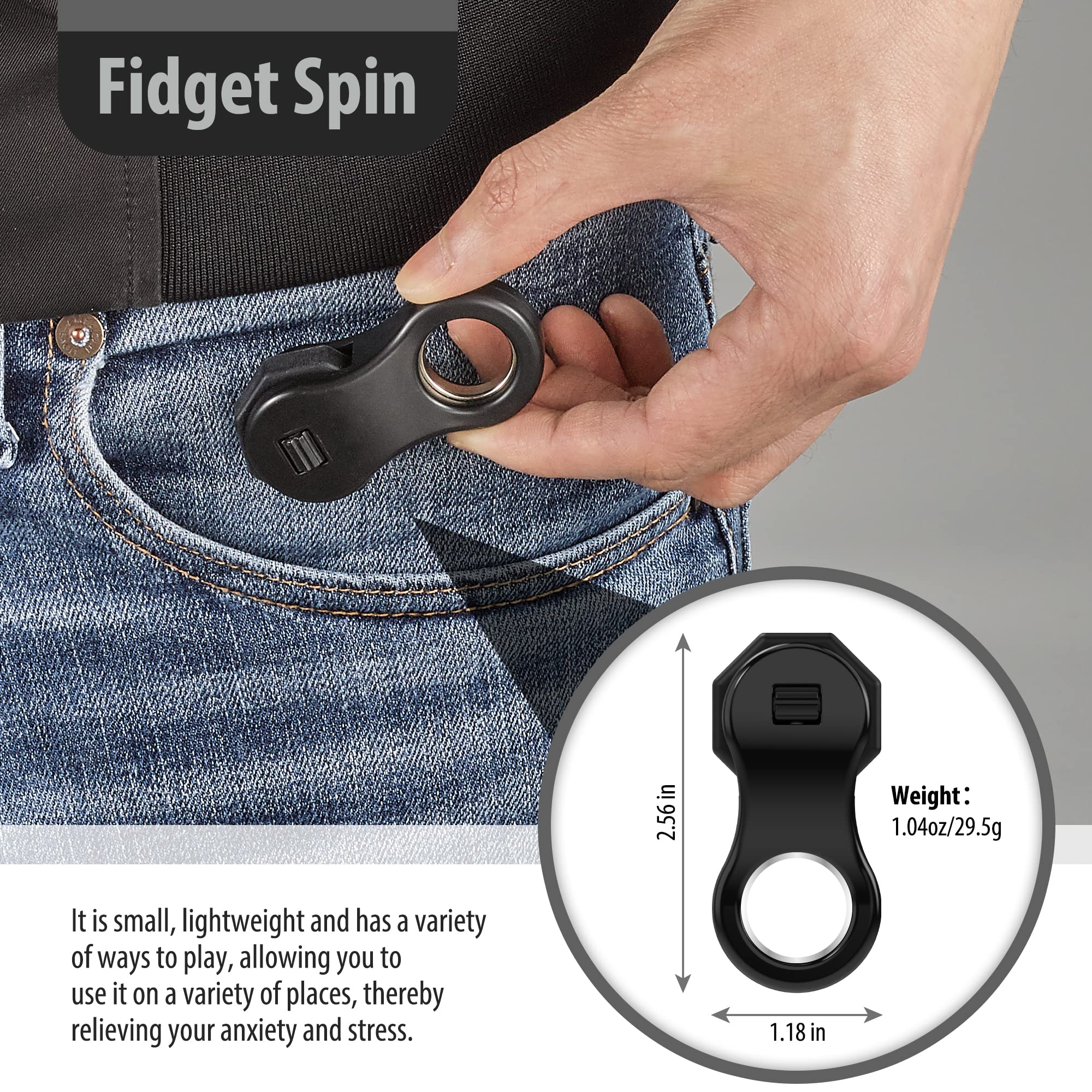 Yolscue fidget spinners silent surface for distraction free work