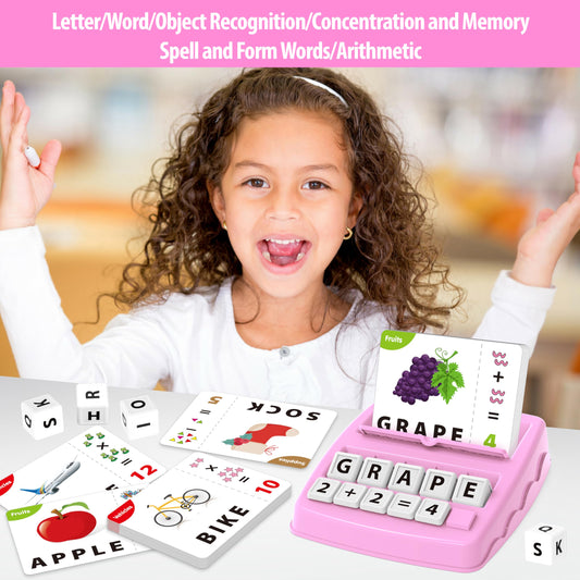 Yolscue Montessori letter cubes to build letters and enhance fine motor skills