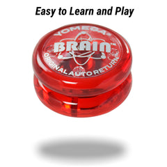 Yomega The Original Brain in-hand play red; beginner-friendly practice of techniques.