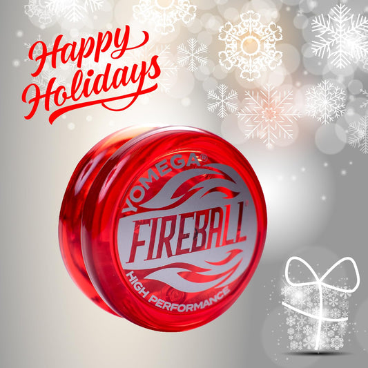 Yomega Fireball red in-hand trick showing stable spins