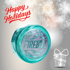 Close-up of transaxle on Fireball Teal YoYo for long spins