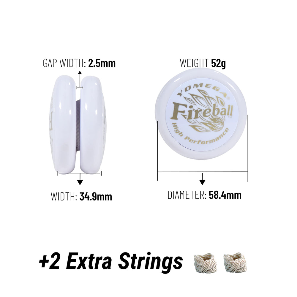 Yomega Fireball yo-yo polycarbonate body for durability and reliability