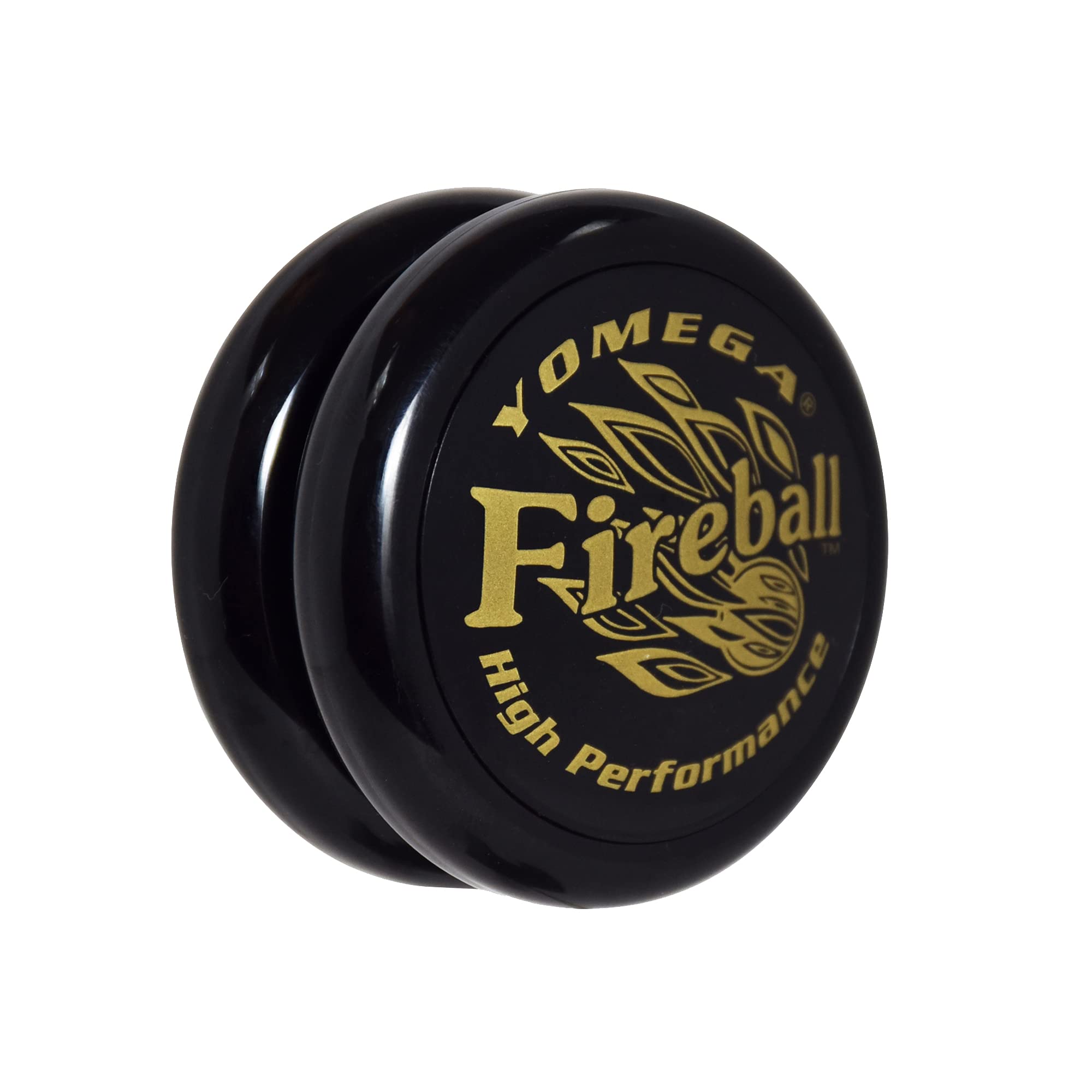 Yomega Fireball YoYo transaxle enables long smooth spins for skilled tricks.