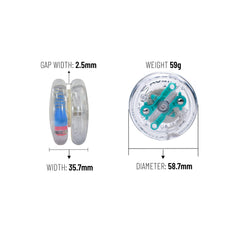 Yomega Original Brain yoyo centrifugal clutch diagram showing automatic return