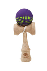 Yomega Pro Kendama in purple with rubberized paint improves grip for easier learning.