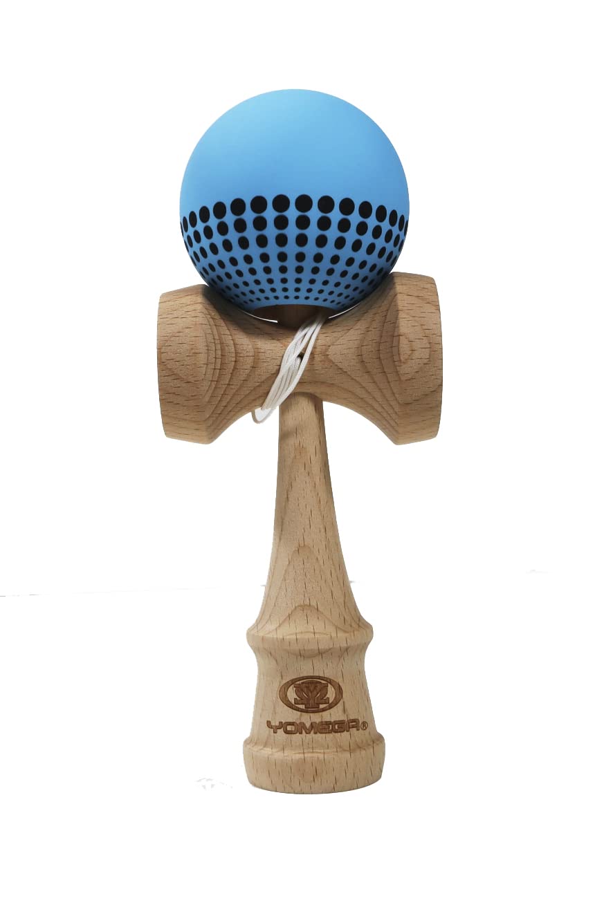 Yomega Pro Kendama with rubberized paint eases ball capture on cups and spike