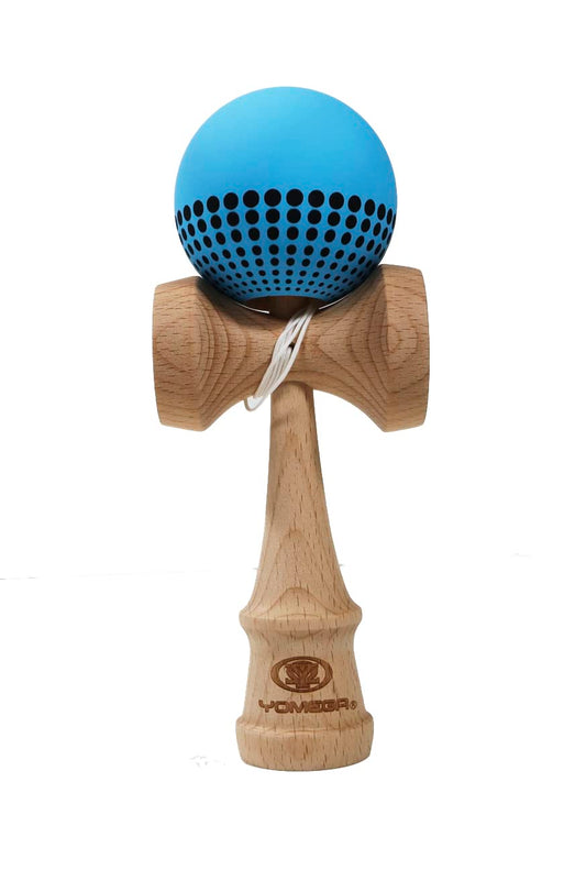 Yomega Pro Kendama with rubberized paint eases ball capture on cups and spike