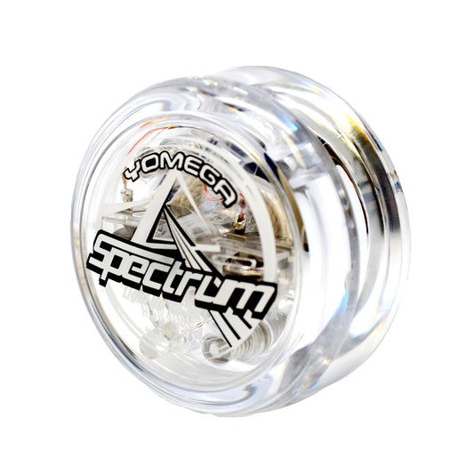 Yomega Spectrum LED Fireball yo-yo spins with vibrant glow for dusk play.