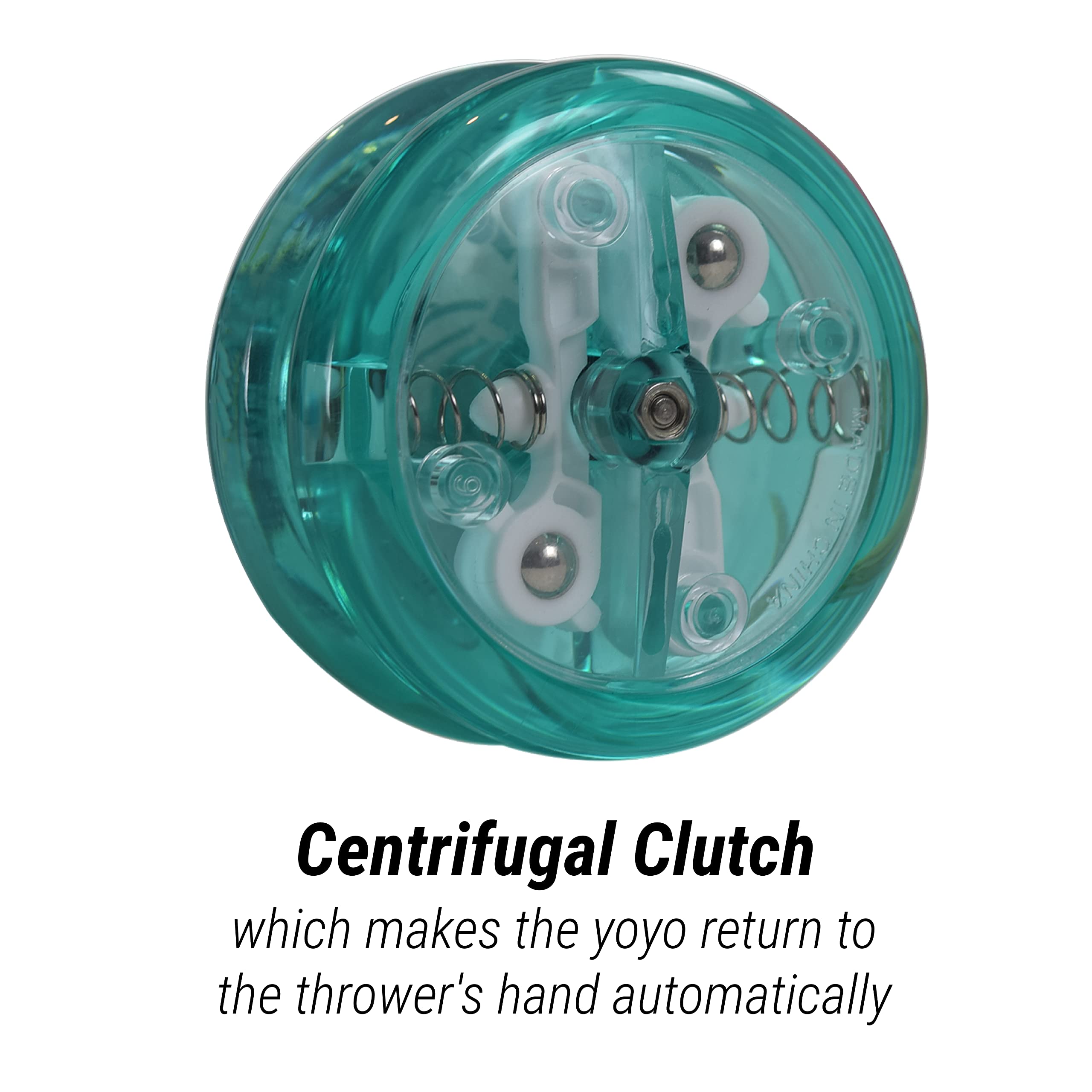 Yomega The Original Brain teal spin action, long smooth auto-return for practice