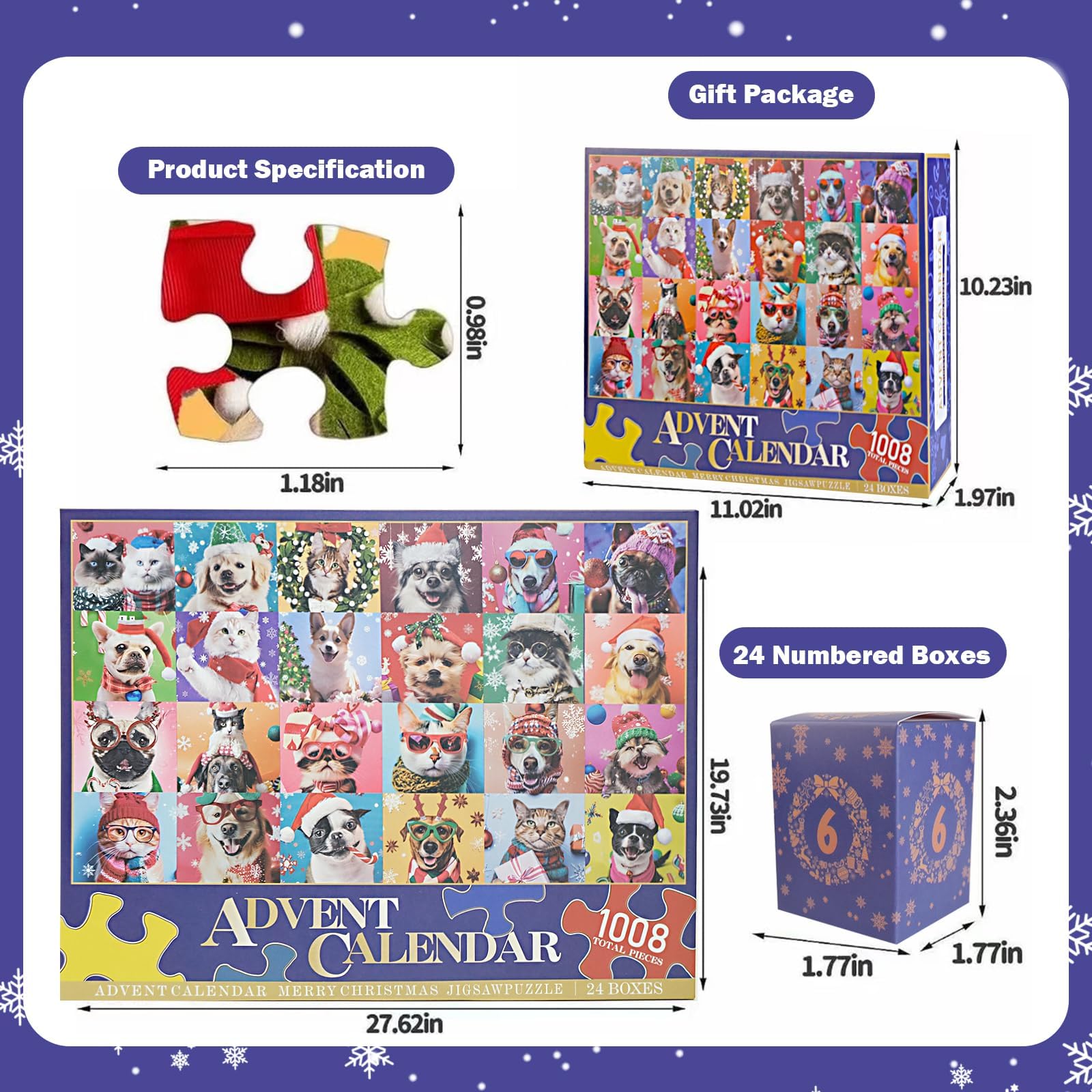 YOMESTE Advent Calendar cat puzzles days-13-24 for ongoing curiosity