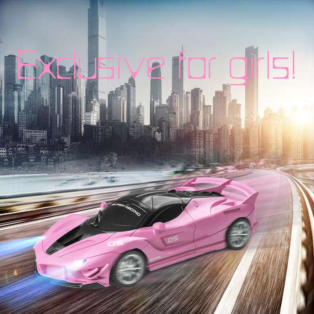 Yomwet 1/20 scale 4WD pink RC car for agile racing.
