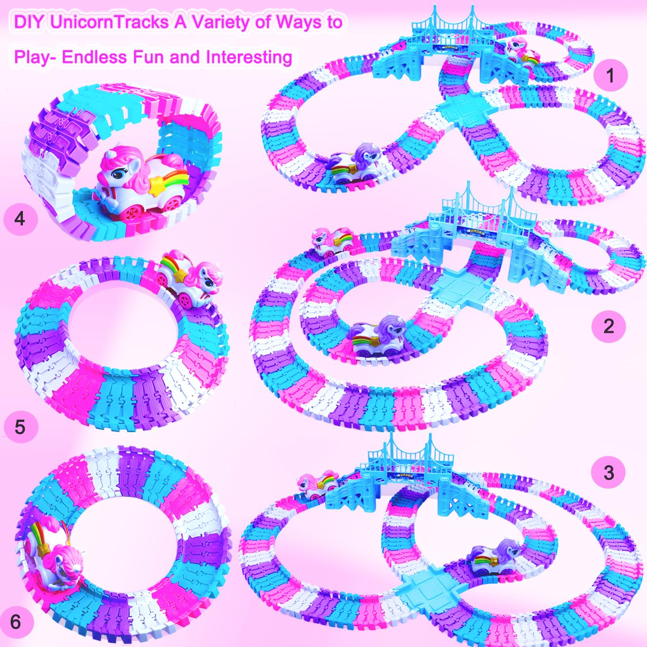 Yomwet Tracks durable ABC-material construction ensures safe, long-lasting play.
